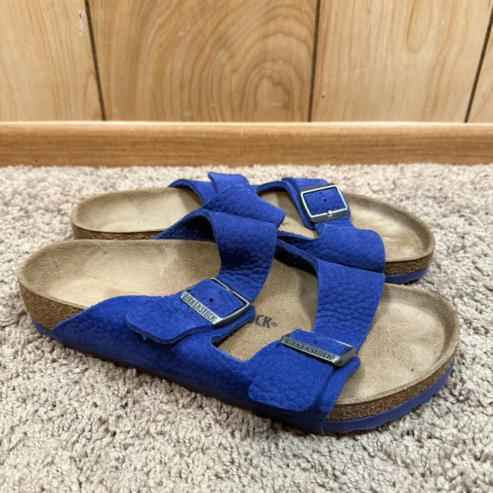 Birkenstock Arizona Desert Buck Indigo Blue Nubuck Regular 41 US 10